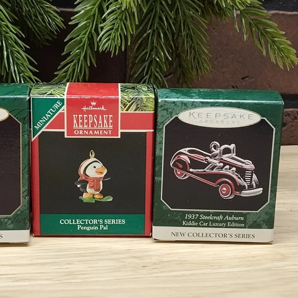 6 Hallmark Miniature Ornaments Lot